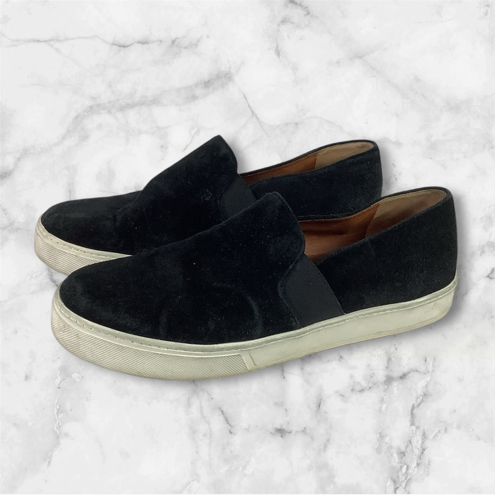 Vince Womens Shoes Size 10 Black Suede Slip On Loafers Flat